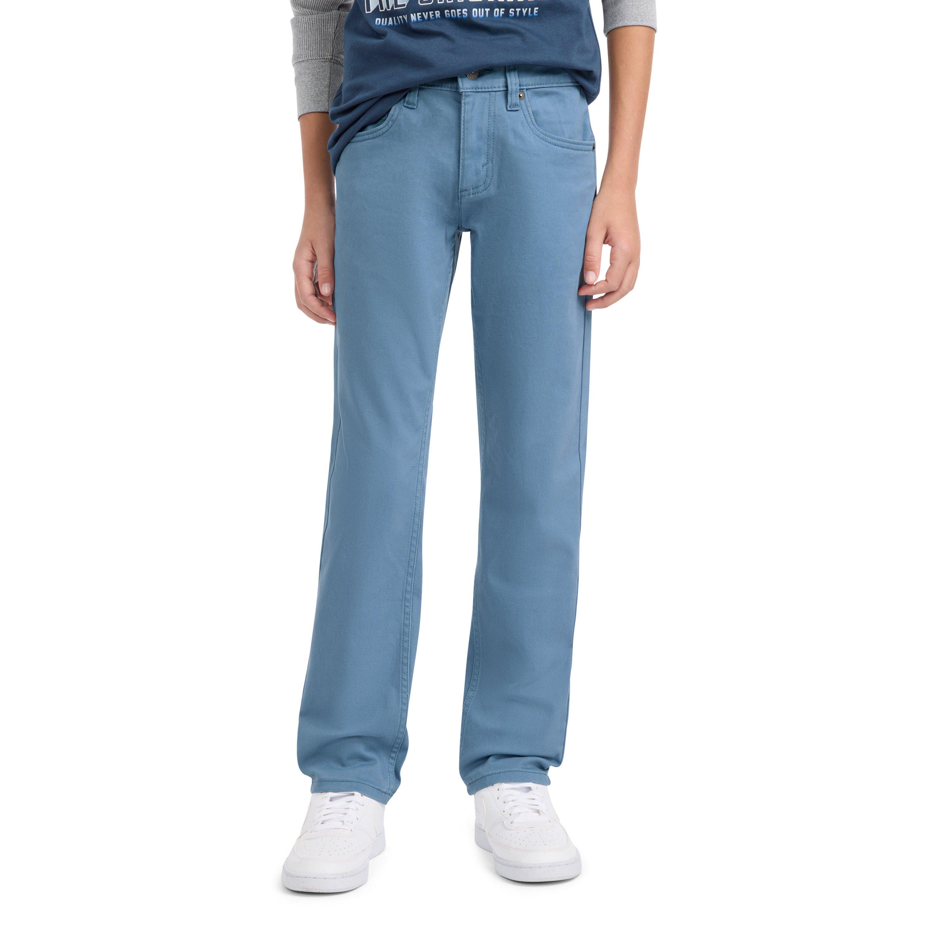 Levi's Big Boys' 511 Slim Fit Soft Brushed Sueded Pants - Blue - BLUE